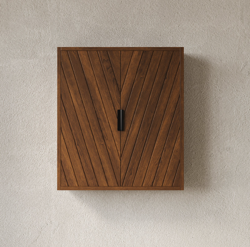 Dani 26" Wall-mounted Striped Bathroom Cabinet