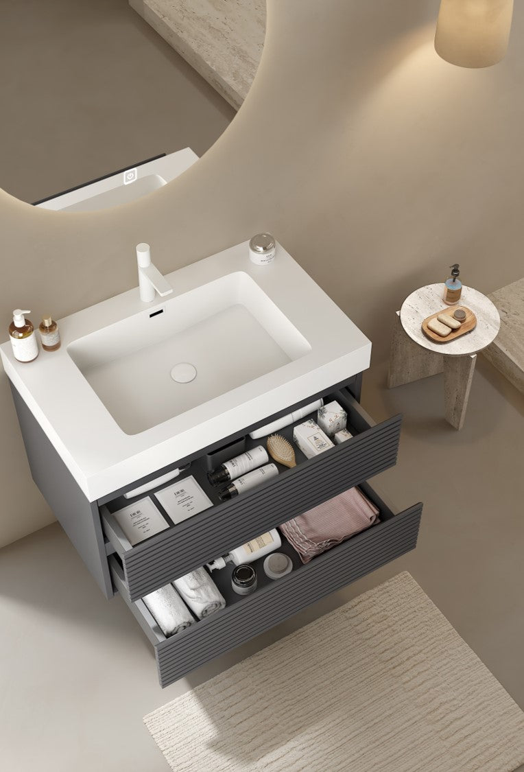 VENO-Gray Bathroom Vanity with Undermount Sink