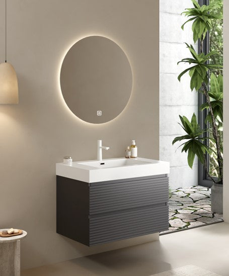 VENO-Gray Bathroom Vanity with Undermount Sink