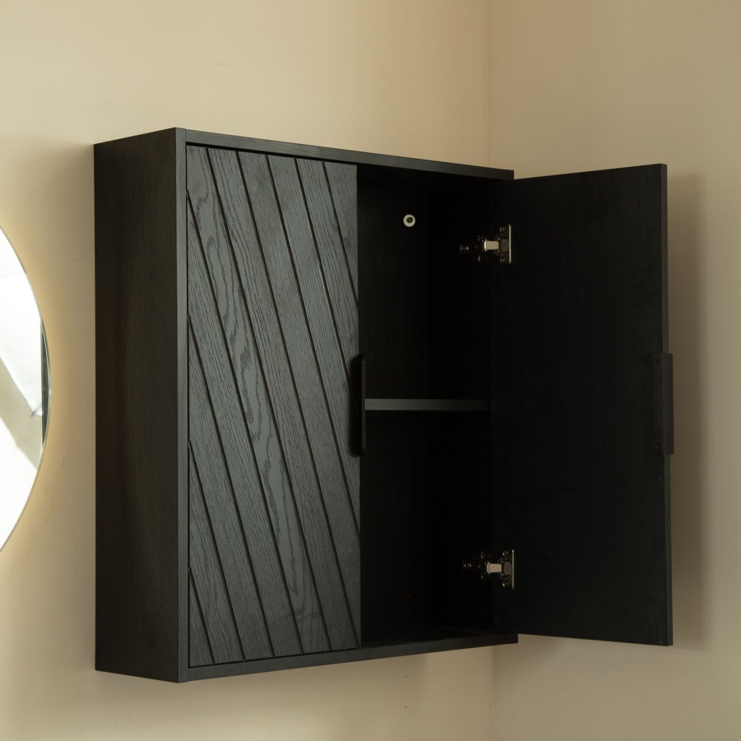 Dani 26" Wall-mounted Striped Bathroom Cabinet