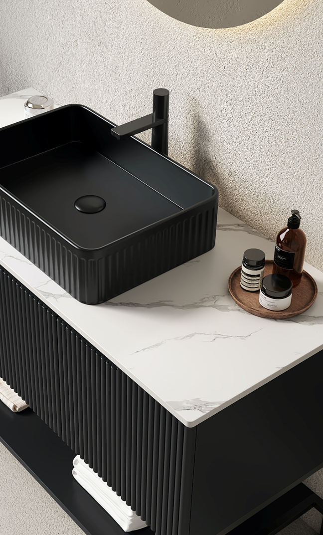 Tulio 48''striped bathroom vanity