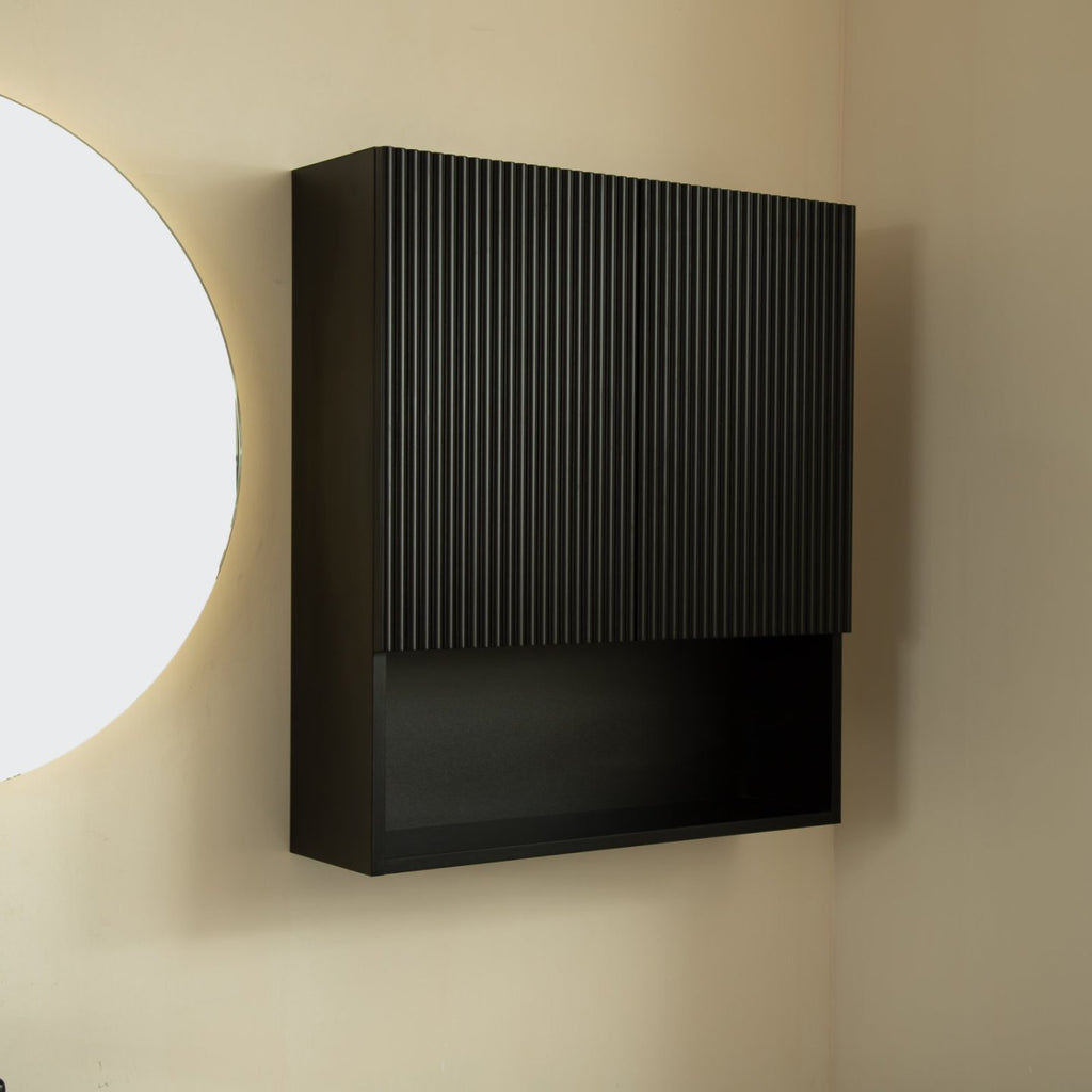 Tobi 26" Wall-mounted Striped Bathroom Cabinet